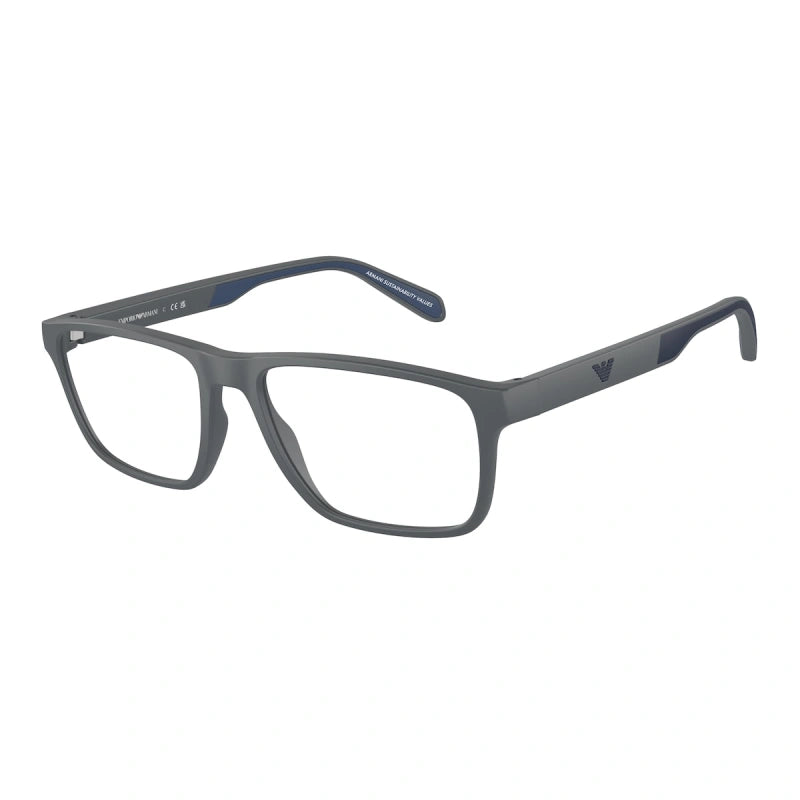 EMPORIO ARMANI - 6103 GRIGIO SCURO OPACO | OCCHIALE DA VISTA UOMO - EA 3233 CALIBRO 54