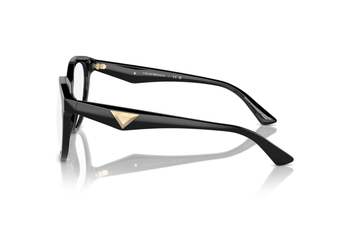EMPORIO ARMANI - 5017 NERO LUCIDO | OCCHIALE DA VISTA DONNA - EA 3236 CALIBRO 52