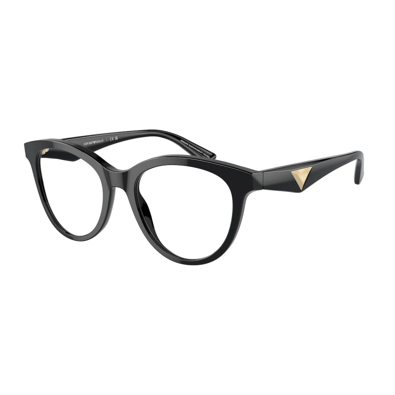 EMPORIO ARMANI - 5017 NERO LUCIDO | OCCHIALE DA VISTA DONNA - EA 3236 CALIBRO 50