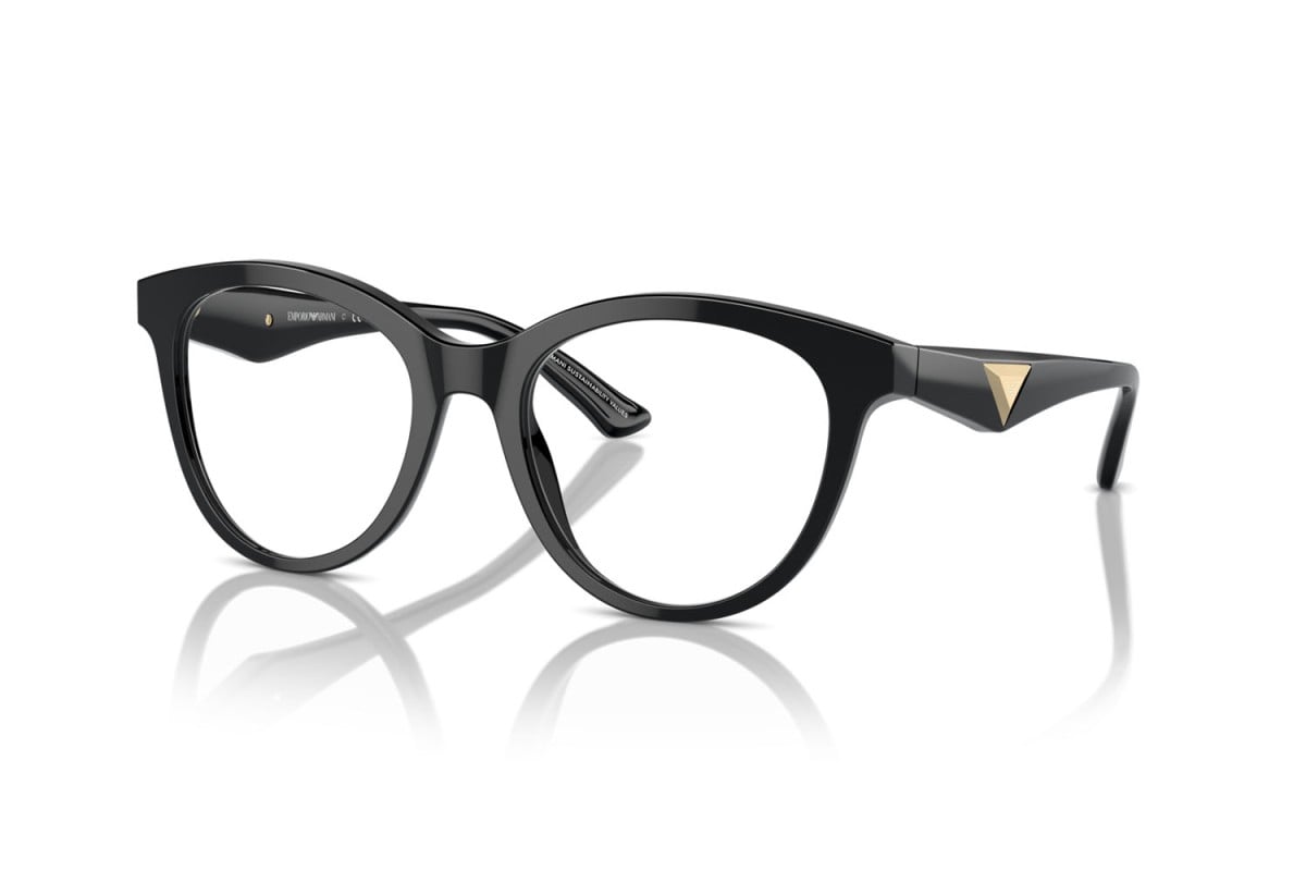 EMPORIO ARMANI - 5017 NERO LUCIDO | OCCHIALE DA VISTA DONNA - EA 3236 CALIBRO 50