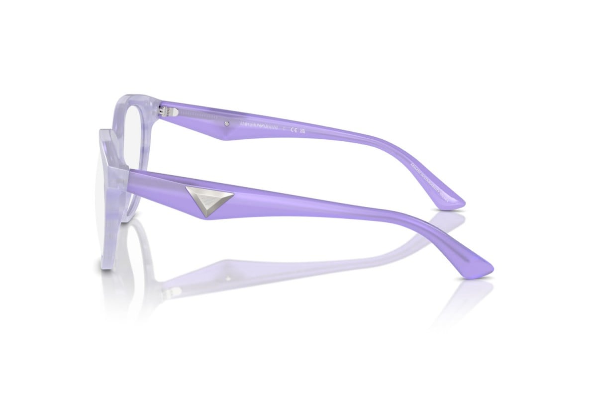 EMPORIO ARMANI - 6113 LILLA STRIATO LUCIDO | OCCHIALE DA VISTA DONNA - EA 3236 CALIBRO 50