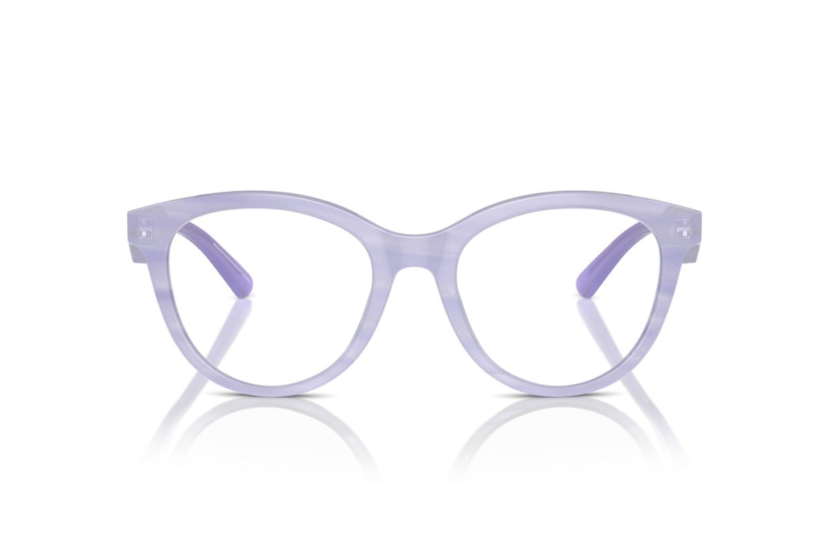 EMPORIO ARMANI - 6113 LILLA STRIATO LUCIDO | OCCHIALE DA VISTA DONNA - EA 3236 CALIBRO 50