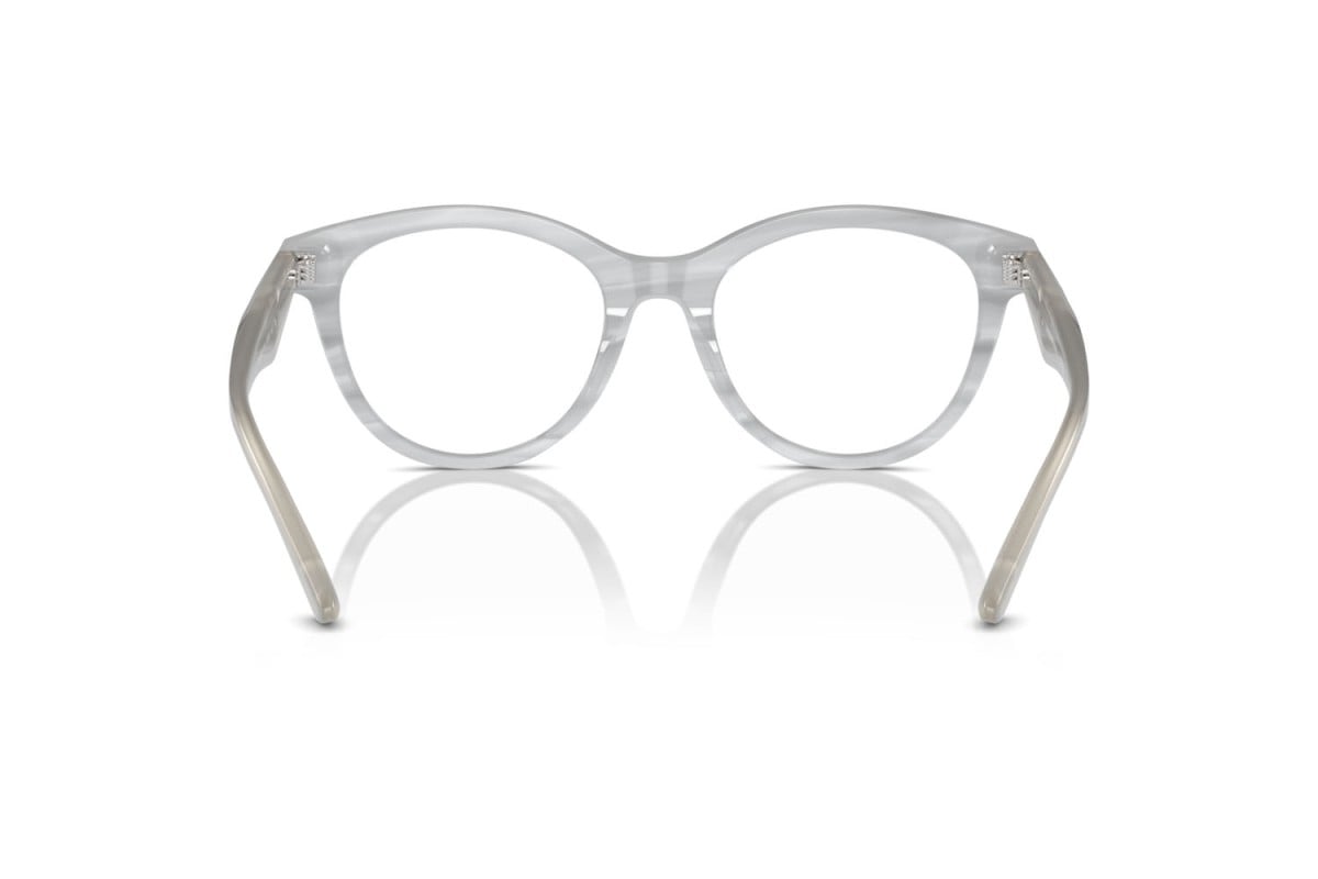 EMPORIO ARMANI - 6114 GRIGIO STRIATO LUCIDO | OCCHIALE DA VISTA DONNA - EA 3236 CALIBRO 50