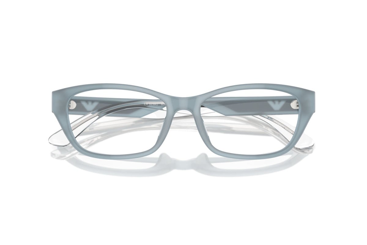 EMPORIO ARMANI - 6096 AZZURRO OPALINO LUCIDO | OCCHIALE DA VISTA DONNA - EA 3238U CALIBRO 52