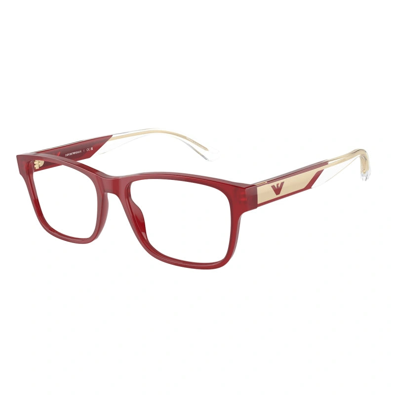 EMPORIO ARMANI - 6093 BORDEAUX LUCIDO | OCCHIALE DA VISTA UOMO - EA 3239 CALIBRO 53