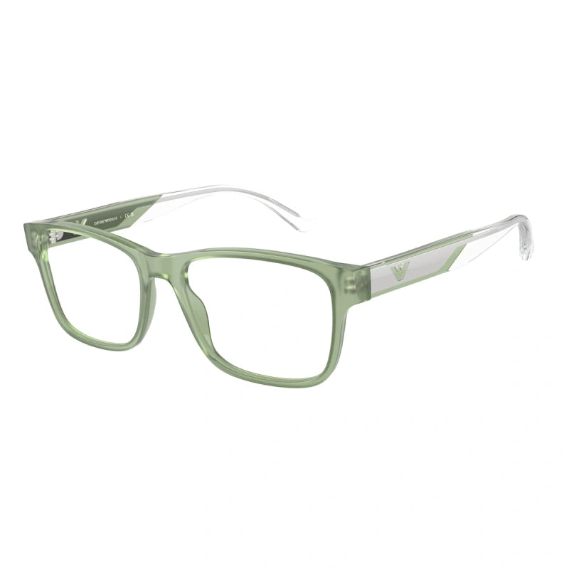 EMPORIO ARMANI - 6094 VERDE OPALINO LUCIDO | OCCHIALE DA VISTA UOMO - EA 3239 CALIBRO 53