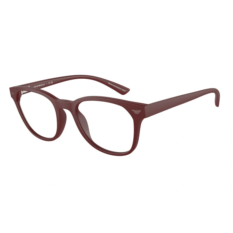 EMPORIO ARMANI - 6101 BORDEAUX OPACO | OCCHIALE DA VISTA UOMO - EA 3240U CALIBRO 50