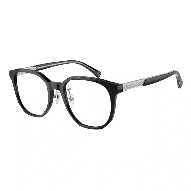 EMPORIO ARMANI - 5017 NERO LUCIDO | OCCHIALE DA VISTA UOMO - EA 3241D CALIBRO 52
