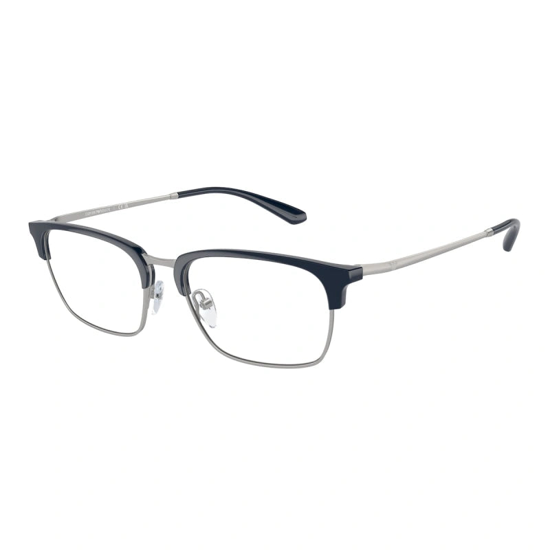EMPORIO ARMANI - 3045 BLU LUCIDO/ARGENTO OPACO | OCCHIALE DA VISTA UOMO - EA 3243 CALIBRO 53