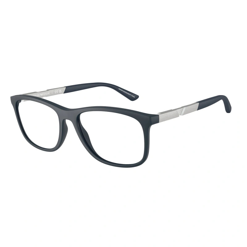 EMPORIO ARMANI - 6189 BLU SCURO OPACO | OCCHIALE DA VISTA UOMO - EA 3247 CALIBRO 53