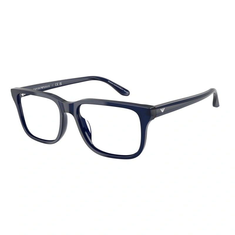 EMPORIO ARMANI - 6201 BLU OPALESCENTE LUCIDO | OCCHIALE DA VISTA UOMO - EA 3250U CALIBRO 54