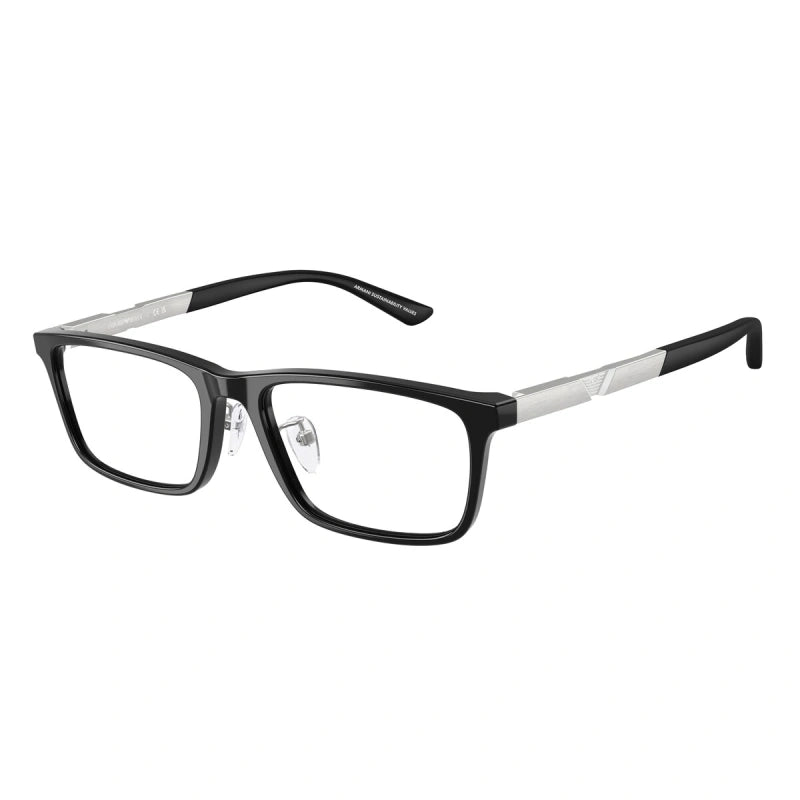 EMPORIO ARMANI - 5017 NERO LUCIDO | OCCHIALE DA VISTA UOMO - EA 3251D CALIBRO 55