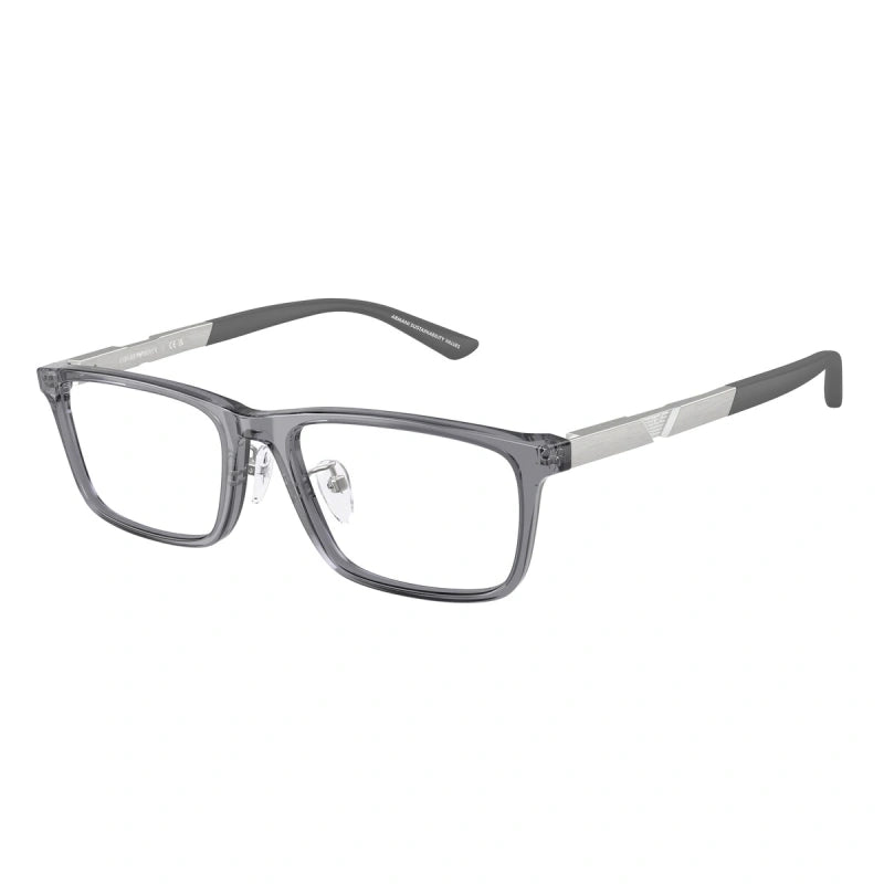EMPORIO ARMANI - 6206 GRIGIO TRASPARENTE LUCIDO | OCCHIALE DA VISTA UOMO - EA 3251D CALIBRO 55