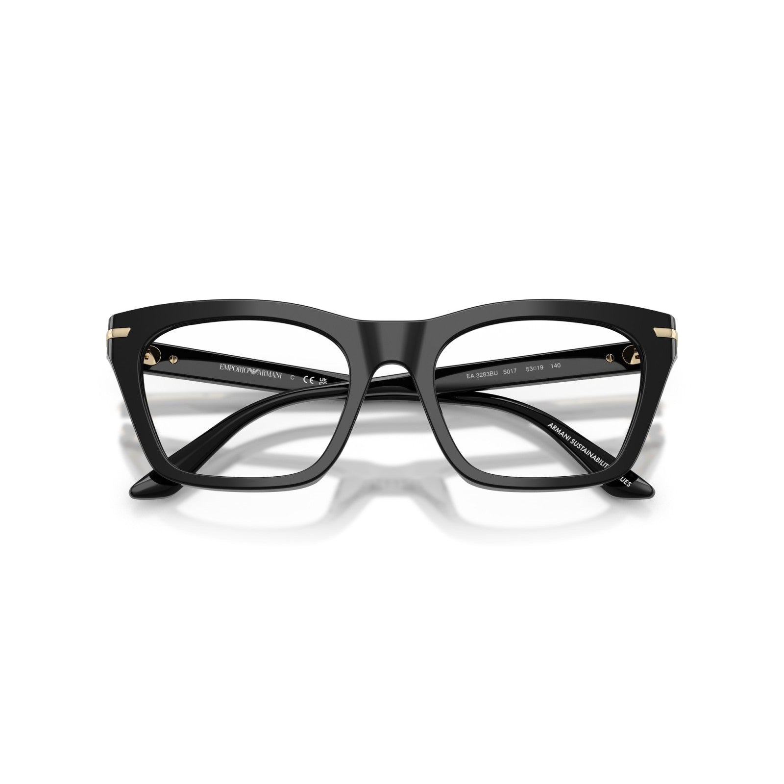 OCCHIALE DA VISTA DONNA | EMPORIO ARMANI EA 3283BU - 5017 NERO LUCIDO - CALIBRO 51