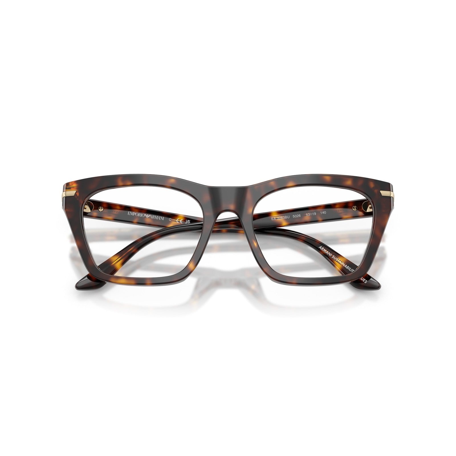 OCCHIALE DA VISTA DONNA | EMPORIO ARMANI EA 3283BU - 5026 AVANA SCINTILLANTE - CALIBRO 53