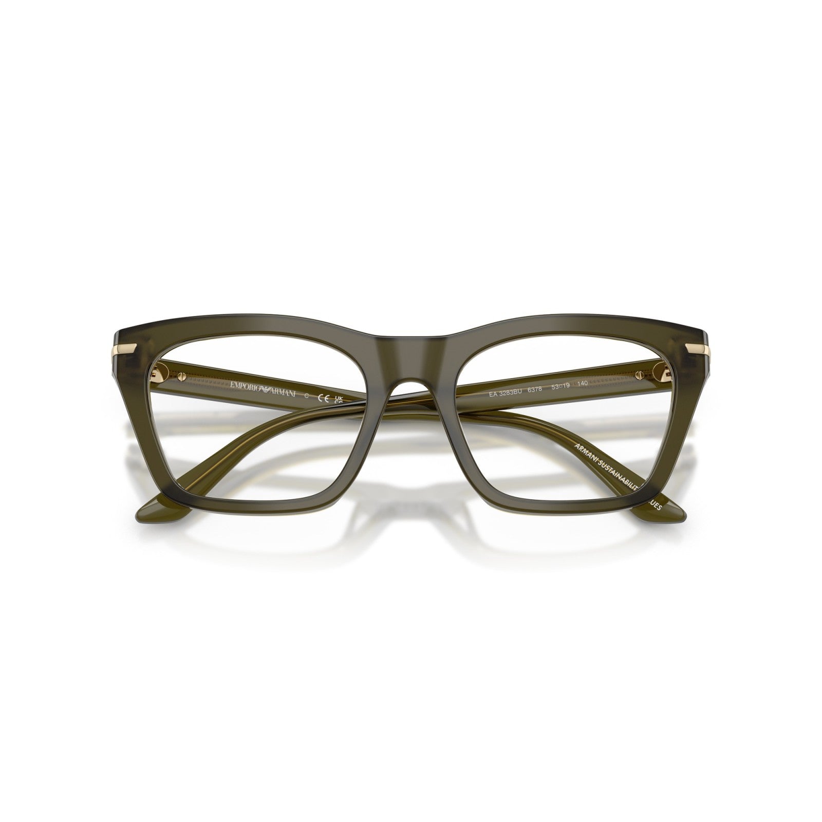 OCCHIALE DA VISTA DONNA | EMPORIO ARMANI EA 3283BU - 6378 VERDE SCURO LUCIDO - CALIBRO 53
