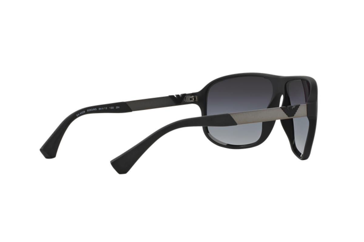 OCCHIALE DA SOLE UOMO | EMPORIO ARMANI  EA 4029 - 50638G GOMMA NERA - CALIBRO 64