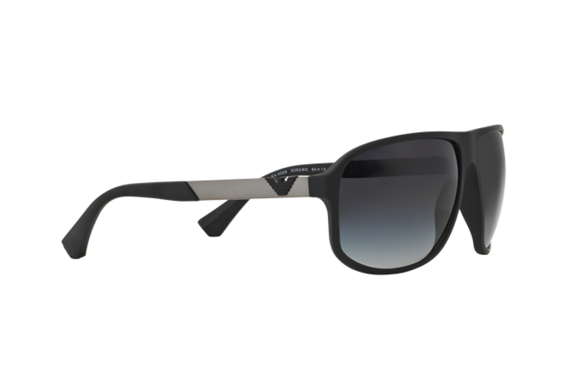 OCCHIALE DA SOLE UOMO | EMPORIO ARMANI  EA 4029 - 50638G GOMMA NERA - CALIBRO 64