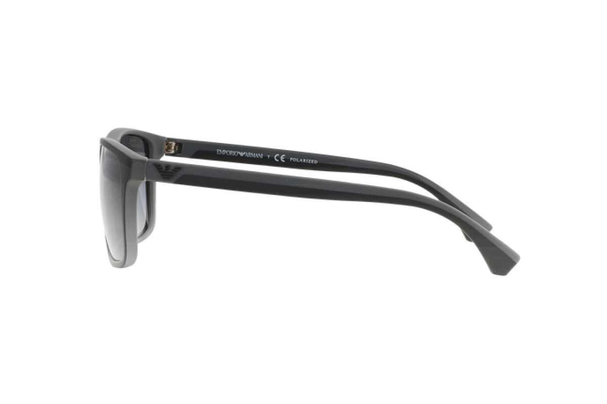 OCCHIALE DA SOLE UOMO | EMPORIO ARMANI  EA 4033 - 5229T3 GOMMA NERA / GRIGIA - CALIBRO 56