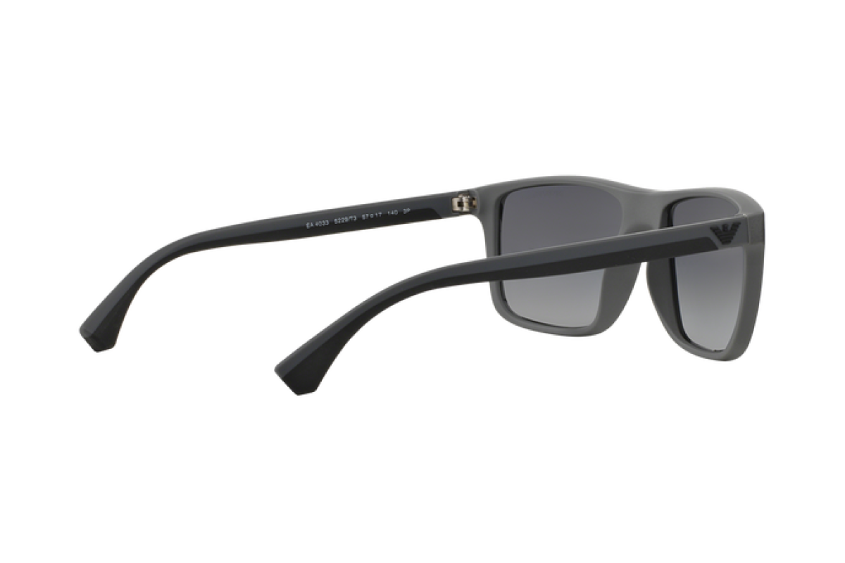 OCCHIALE DA SOLE UOMO | EMPORIO ARMANI  EA 4033 - 5229T3 GOMMA NERA / GRIGIA - CALIBRO 56
