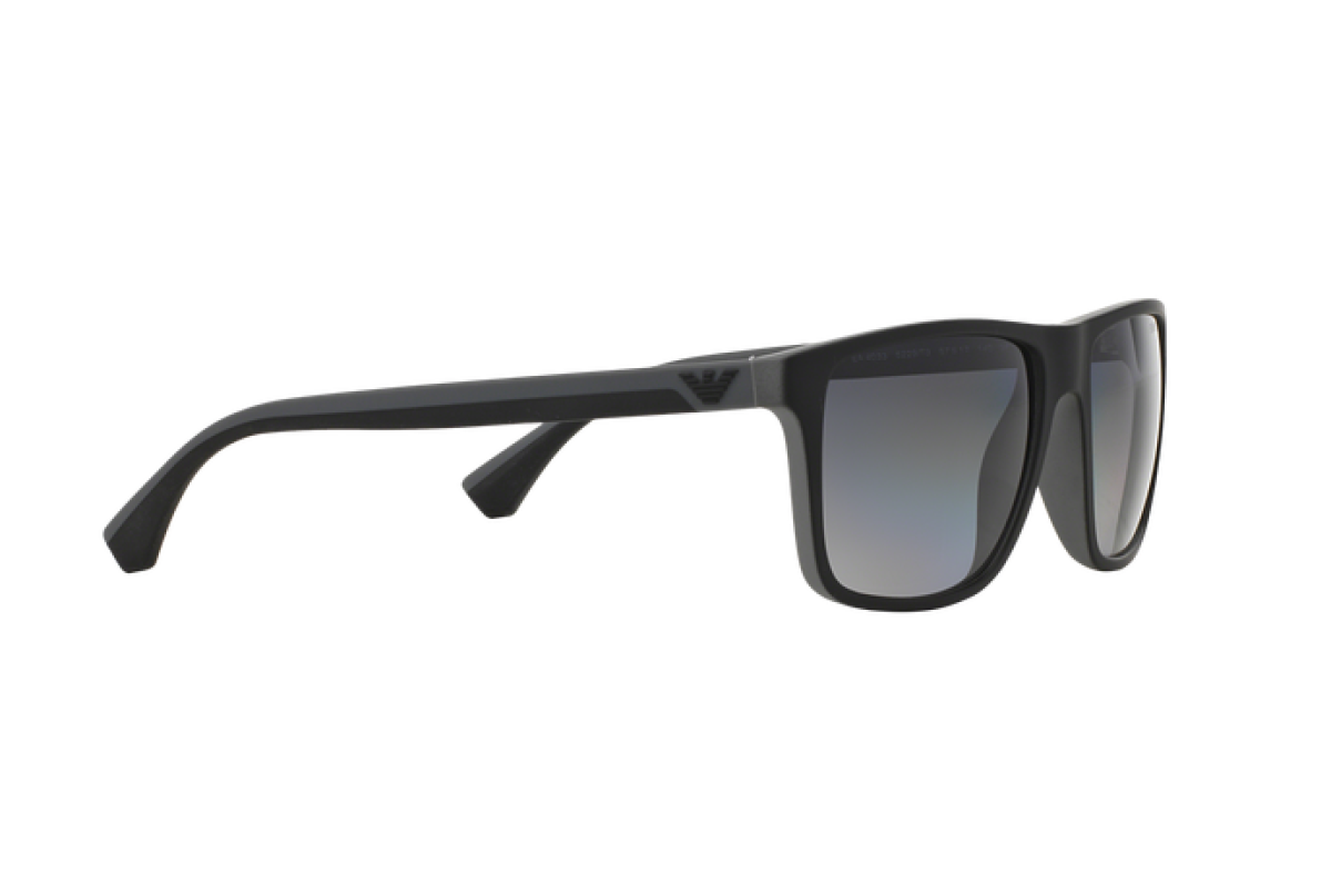 OCCHIALE DA SOLE UOMO | EMPORIO ARMANI  EA 4033 - 5229T3 GOMMA NERA / GRIGIA - CALIBRO 56