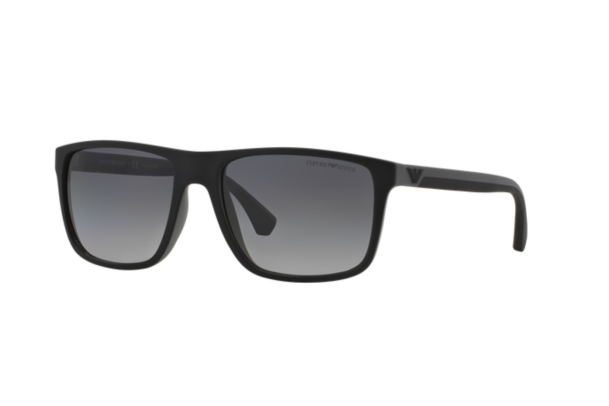 OCCHIALE DA SOLE UOMO | EMPORIO ARMANI  EA 4033 - 5229T3 GOMMA NERA / GRIGIA - CALIBRO 56