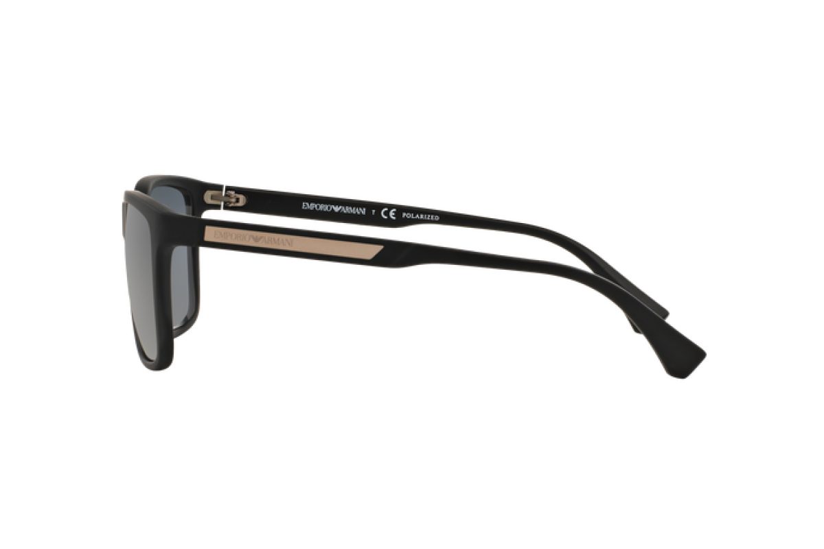 OCCHIALE DA SOLE UOMO | EMPORIO ARMANI  EA 4047 - 506381 GOMMA NERA - CALIBRO 56