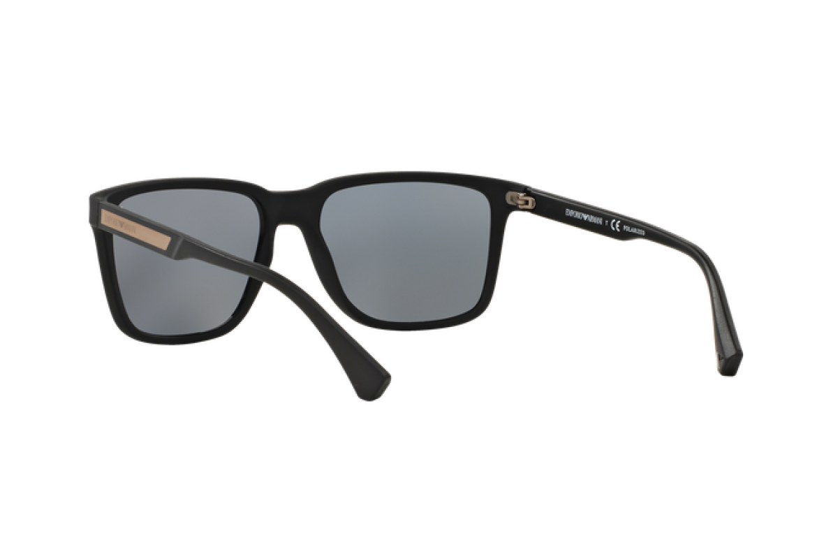 OCCHIALE DA SOLE UOMO | EMPORIO ARMANI  EA 4047 - 506381 GOMMA NERA - CALIBRO 56