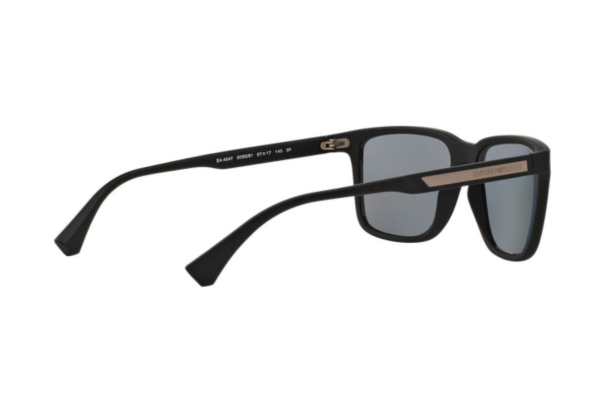 OCCHIALE DA SOLE UOMO | EMPORIO ARMANI  EA 4047 - 506381 GOMMA NERA - CALIBRO 56