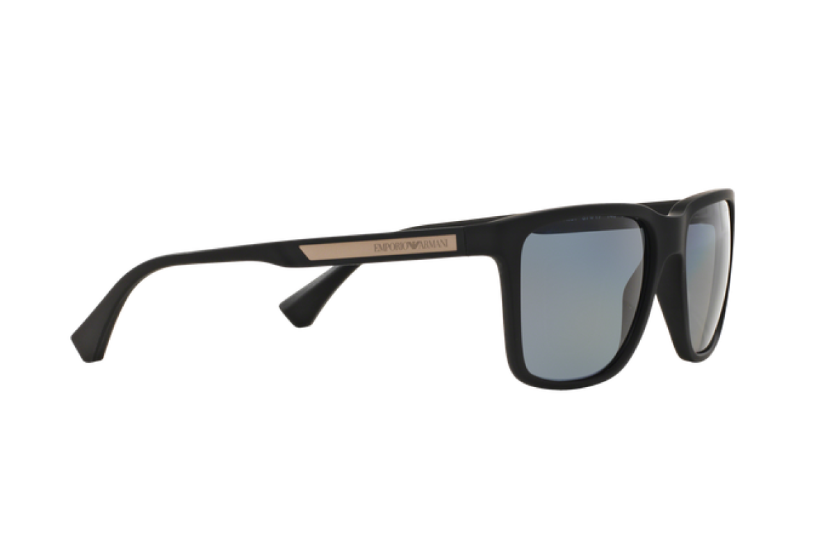 OCCHIALE DA SOLE UOMO | EMPORIO ARMANI  EA 4047 - 506381 GOMMA NERA - CALIBRO 56