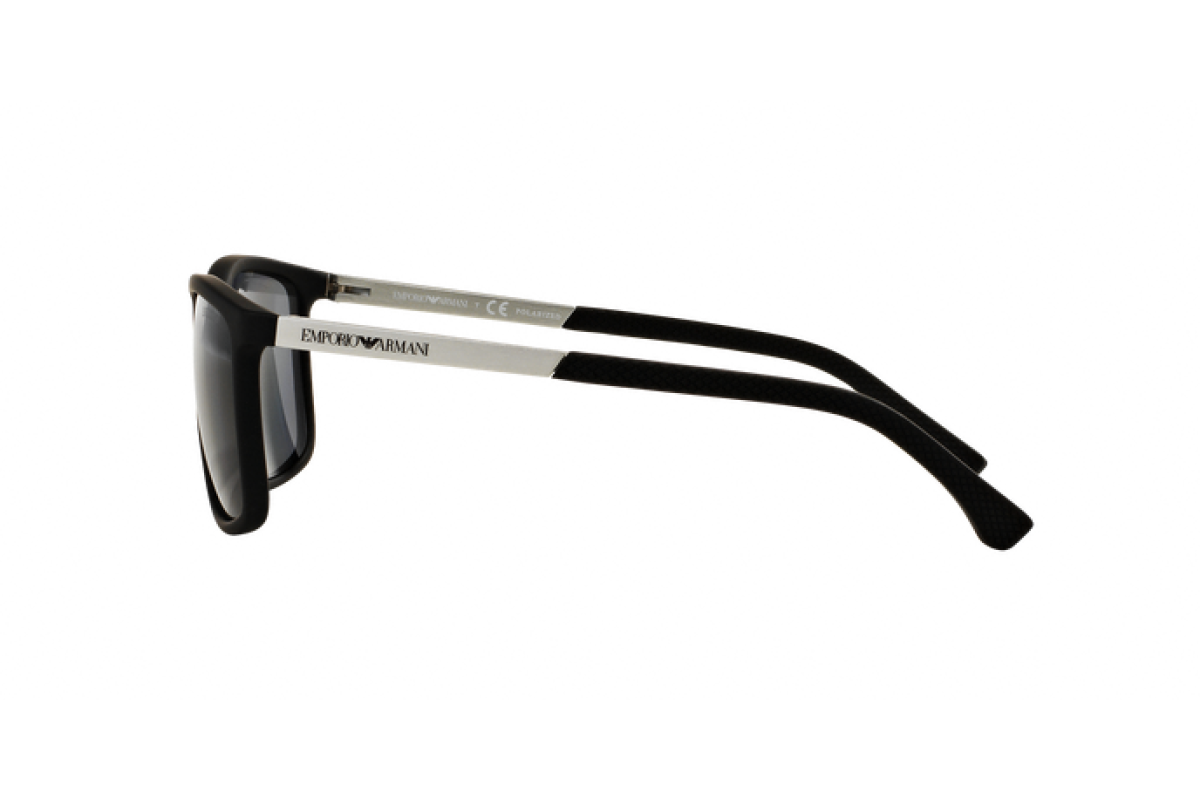 OCCHIALE DA SOLE UOMO | EMPORIO ARMANI  EA 4058 - 506381 GOMMA NERA - CALIBRO 58