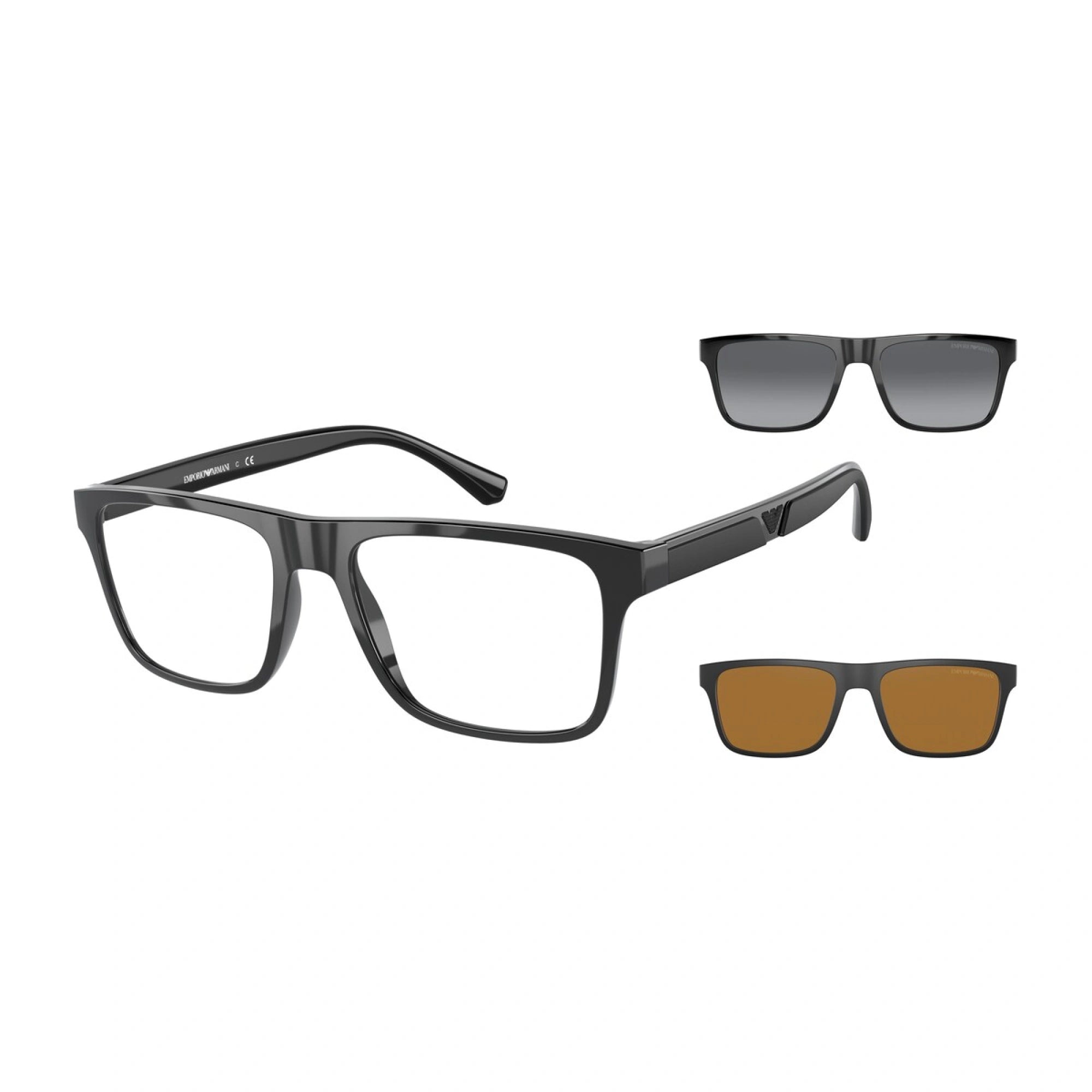 Emporio Armani - 50171W Nero | Occhiale Da Sole Uomo - EA 4115 Calibro 54