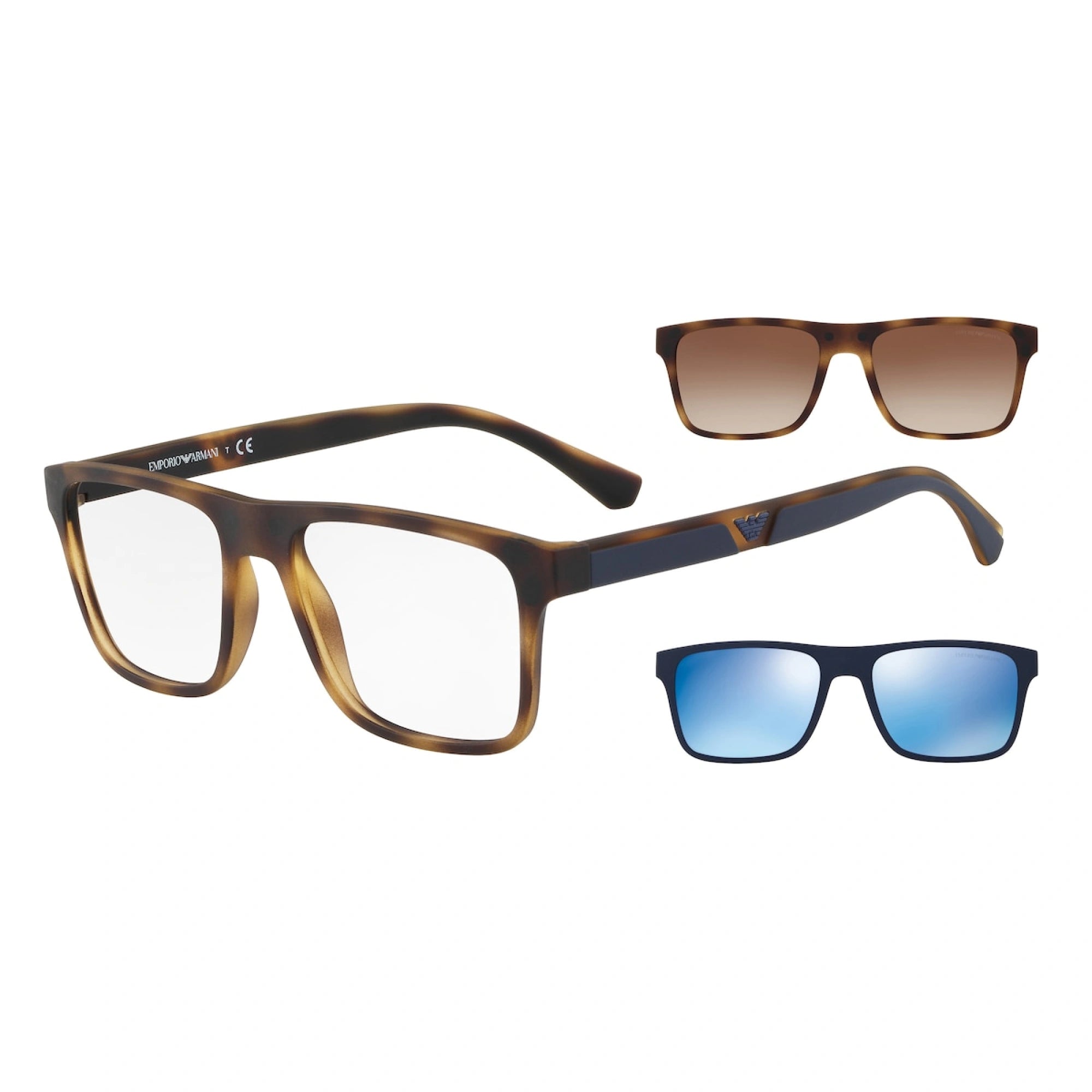 Emporio Armani - 50891W Matte Havana | Occhiale Da Sole Uomo - EA 4115 Calibro 54