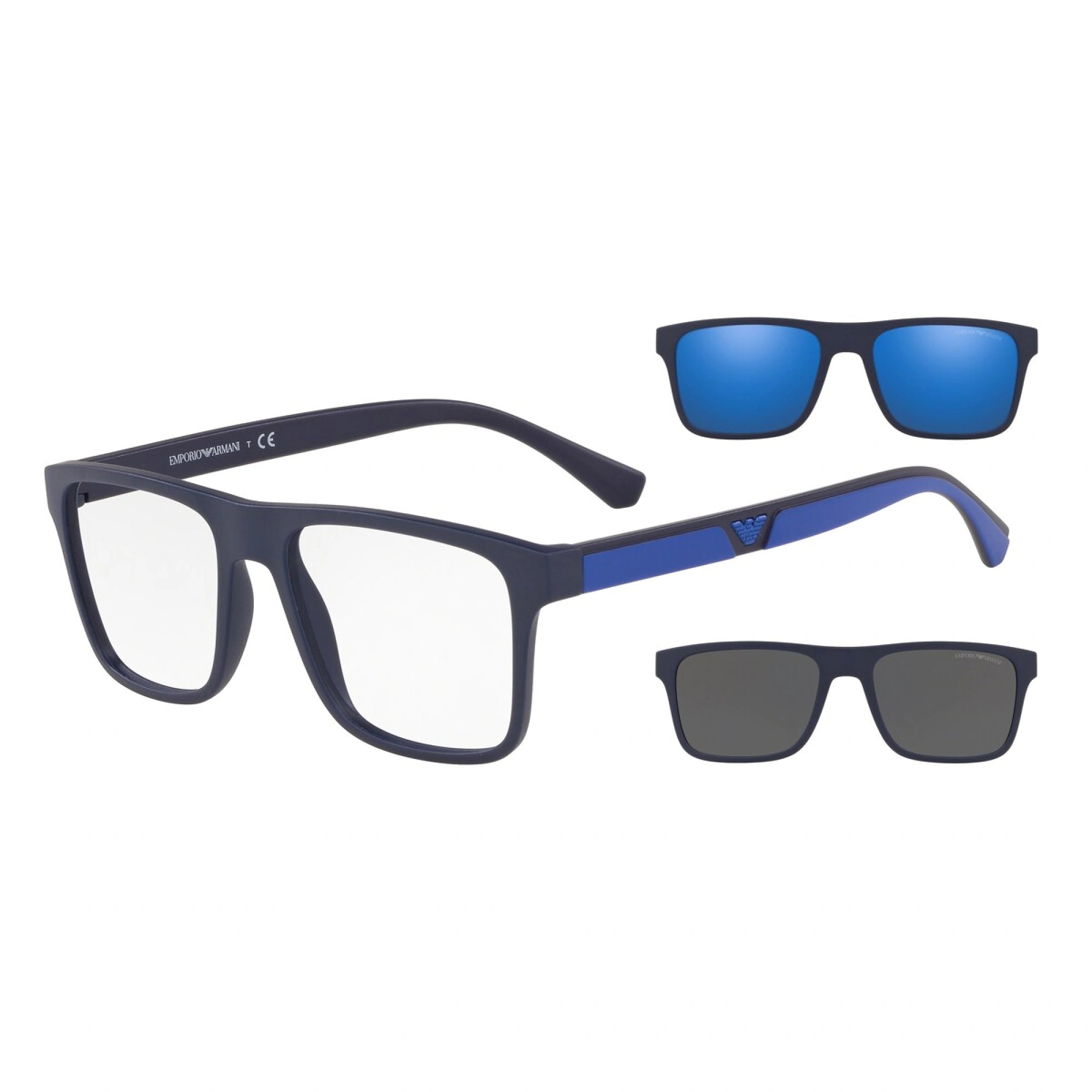 Emporio Armani - 57591W Matte Dark Blue | Occhiale Da Sole Uomo - EA 4115 Calibro 54