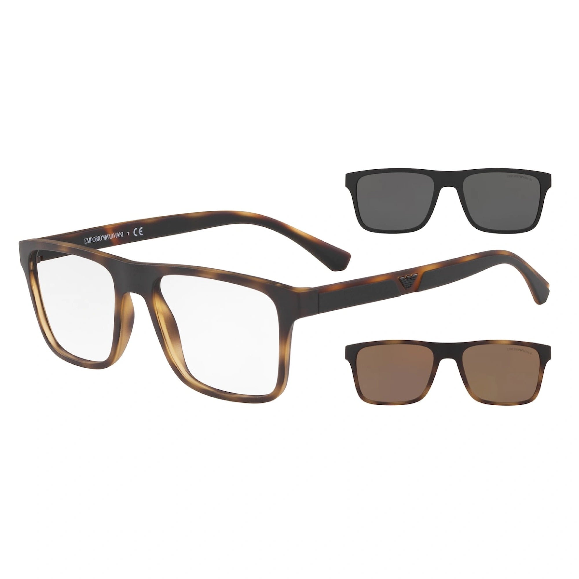 Emporio Armani - 58021W Matte Havana | Occhiale Da Sole Uomo - EA 4115 Calibro 54