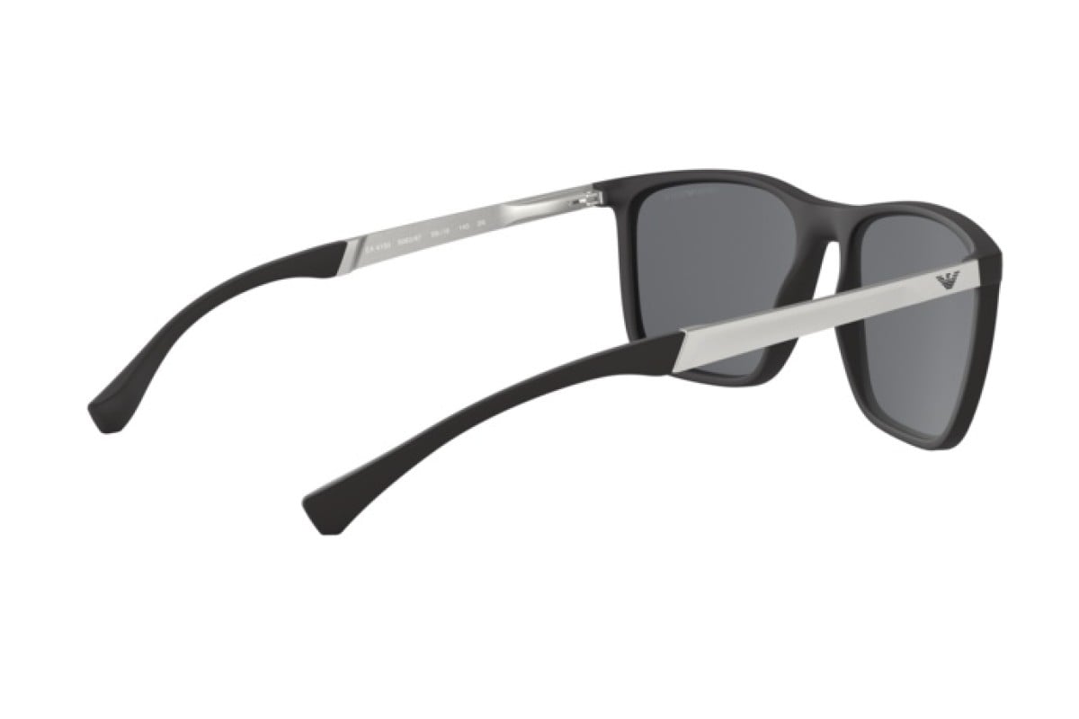OCCHIALE DA SOLE UOMO | EMPORIO ARMANI  EA 4150 - 506387 GOMMA NERA - CALIBRO 59