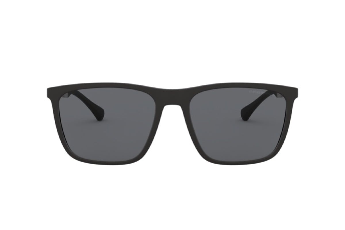 OCCHIALE DA SOLE UOMO | EMPORIO ARMANI  EA 4150 - 506387 GOMMA NERA - CALIBRO 59