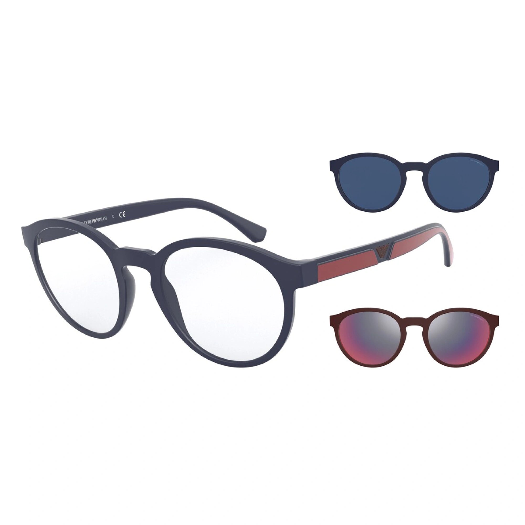 Emporio Armani - 56691W Blu Opaco | Occhiale Da Sole Uomo - EA 4152 Calibro 52