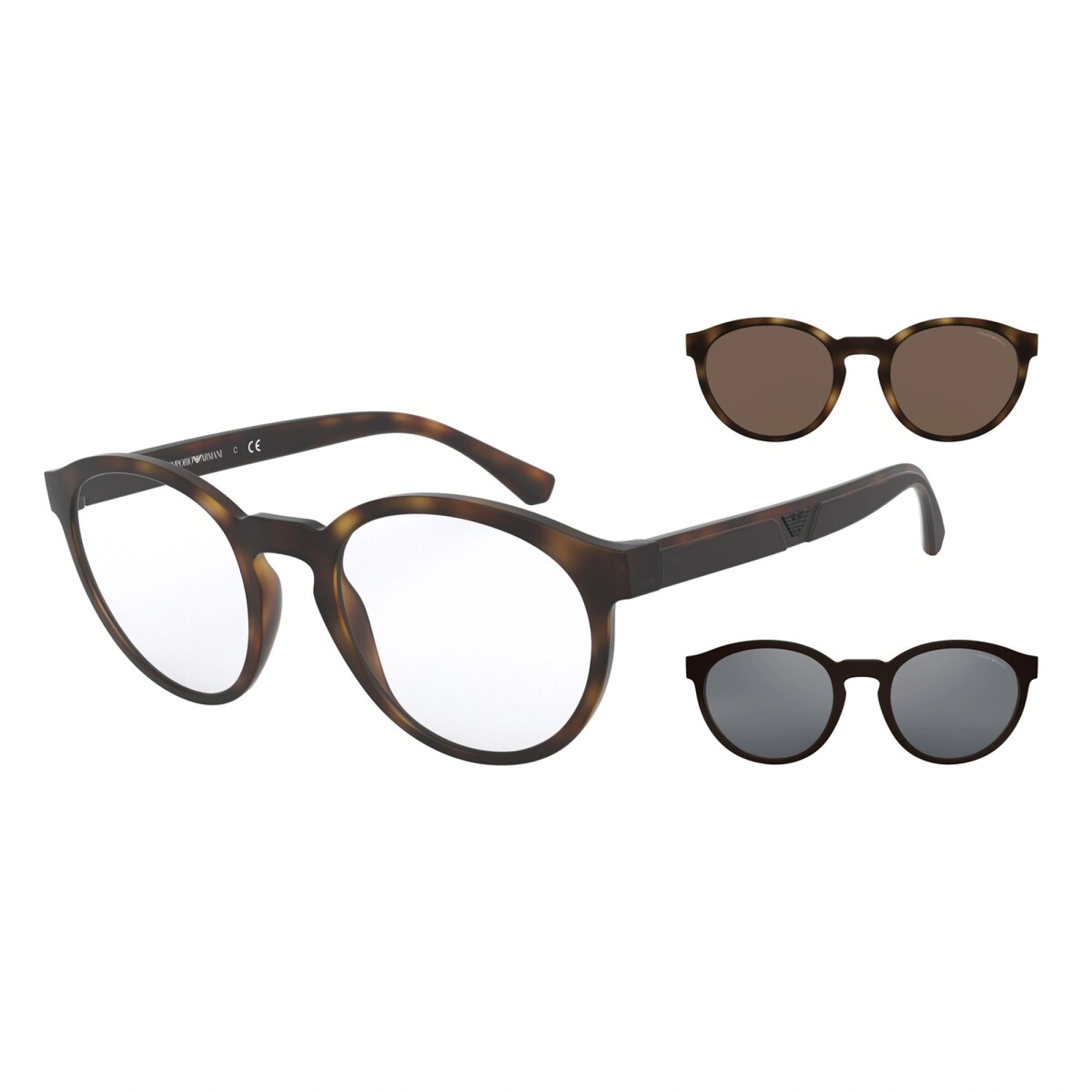 Emporio Armani - 58021W Avana Opaca | Occhiale Da Sole Uomo - EA 4152 Calibro 52