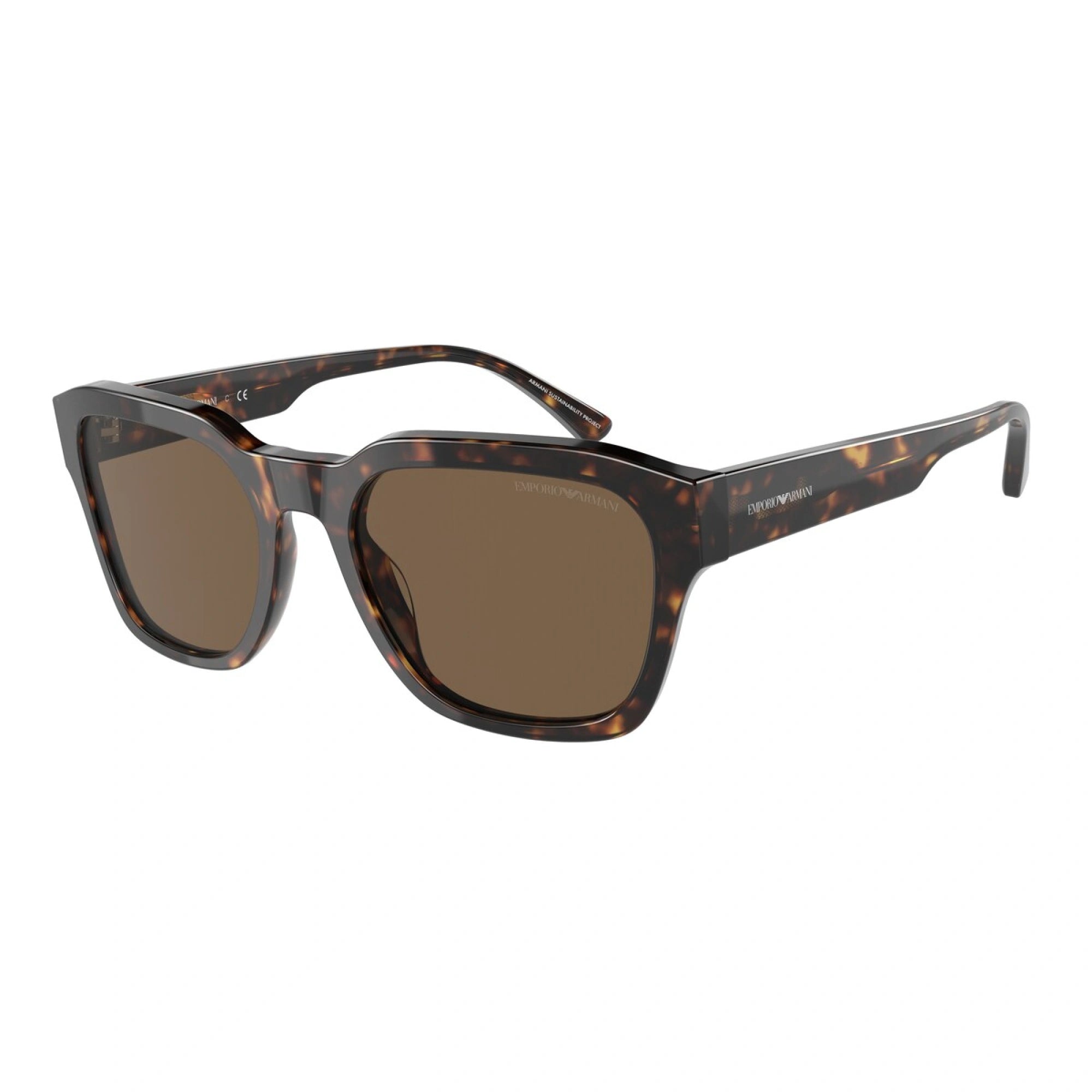 EMPORIO ARMANI EA 4175 - 587973 L'AVANA LUCENTE | OCCHIALE DA SOLE UOMO | CALIBRO 55