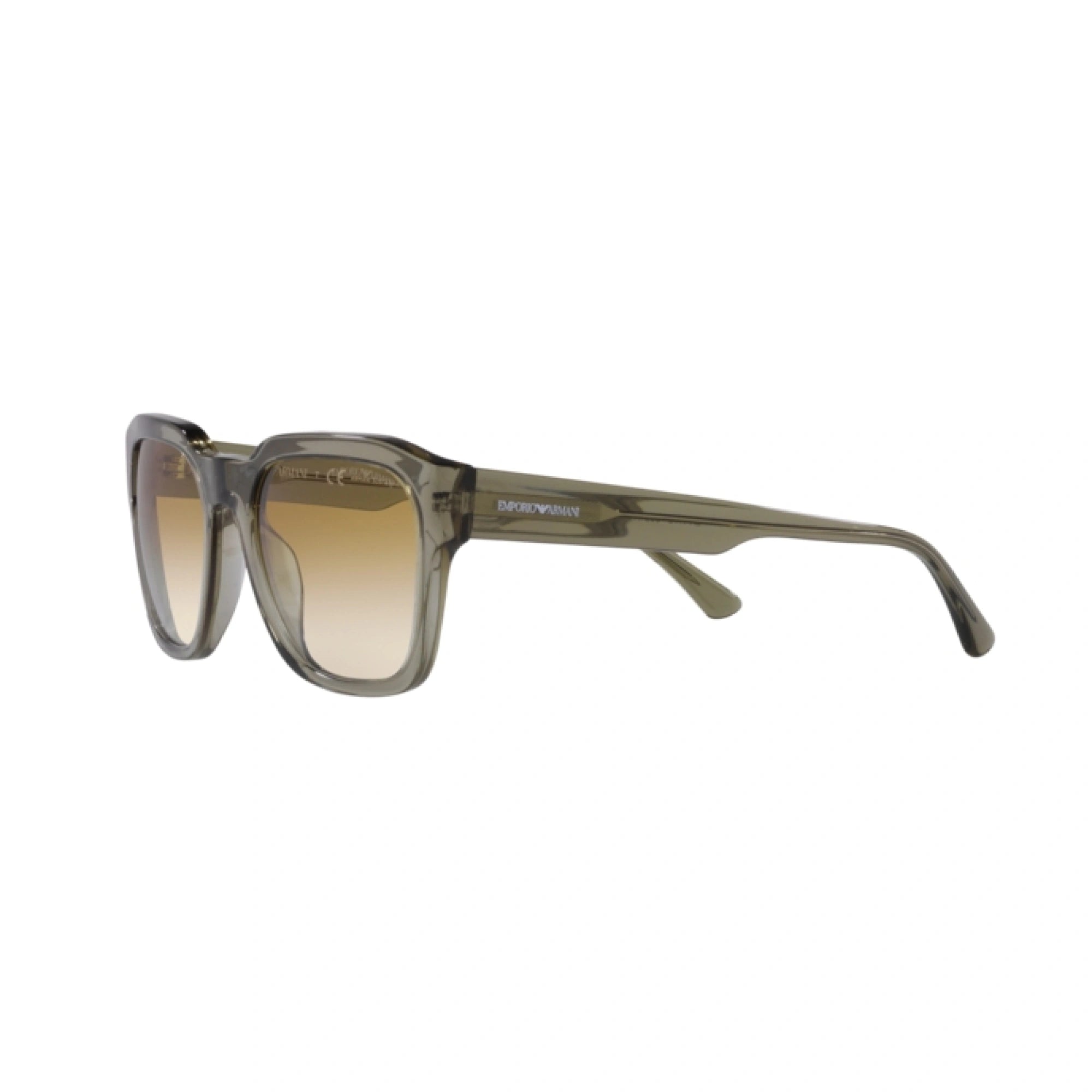 EMPORIO ARMANI EA 4175 - 588413 VERDE TRASPARENTE LUCIDO | OCCHIALE DA SOLE UOMO | CALIBRO 55