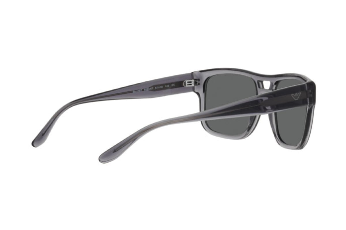 EMPORIO ARMANI EA 4197 - 502987 GRIGIO TRASPARENTE | OCCHIALE DA SOLE UOMO | CALIBRO 57