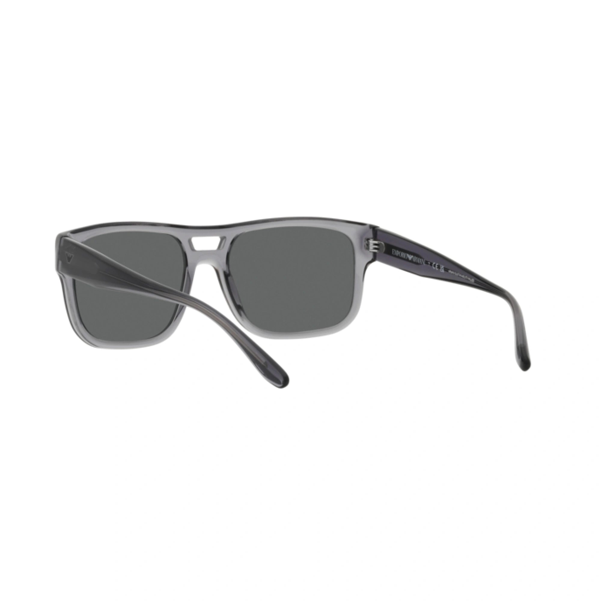 EMPORIO ARMANI EA 4197 - 502987 GRIGIO TRASPARENTE | OCCHIALE DA SOLE UOMO | CALIBRO 57