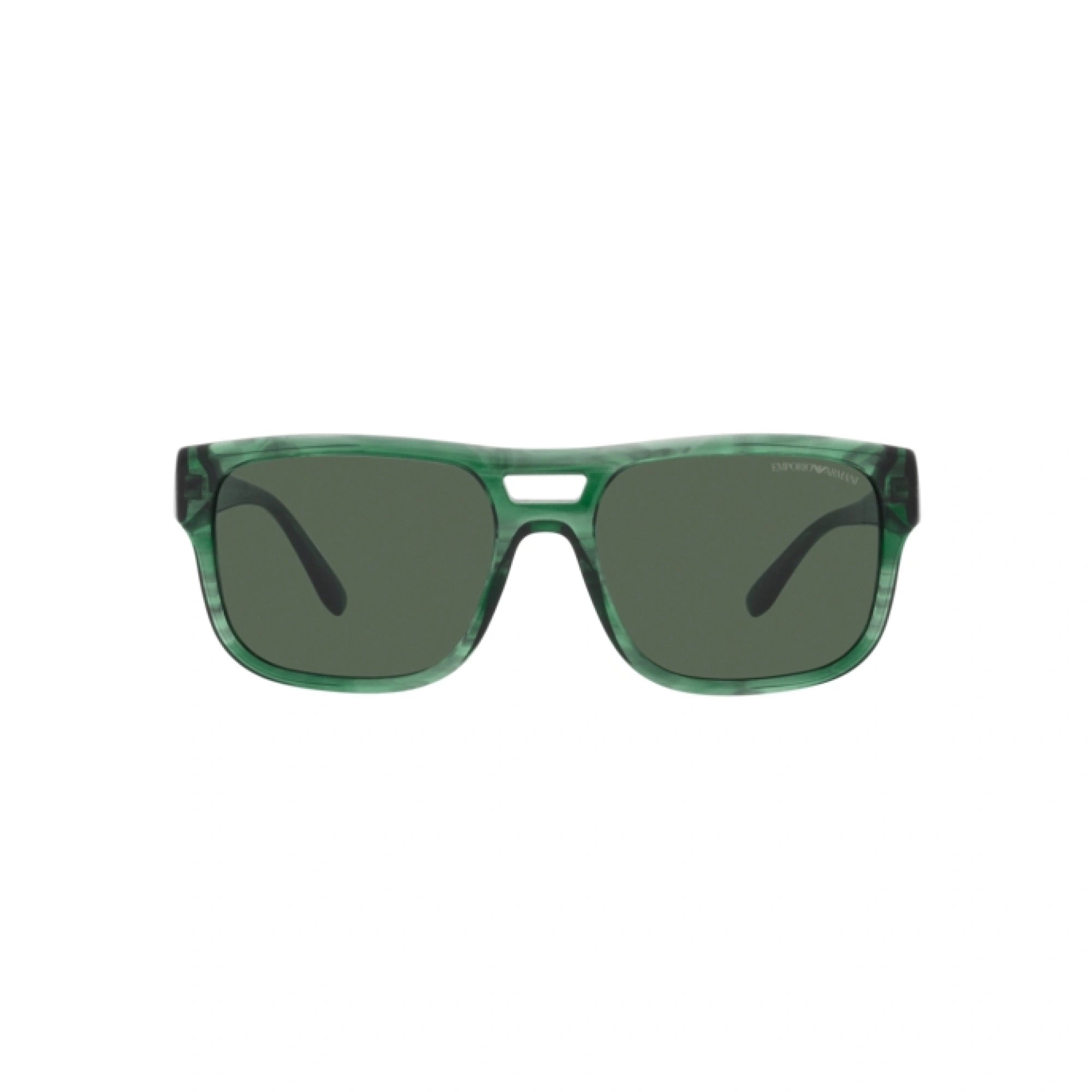 EMPORIO ARMANI EA 4197 - 516871 VERDE STRIATO | OCCHIALE DA SOLE UOMO | CALIBRO 57
