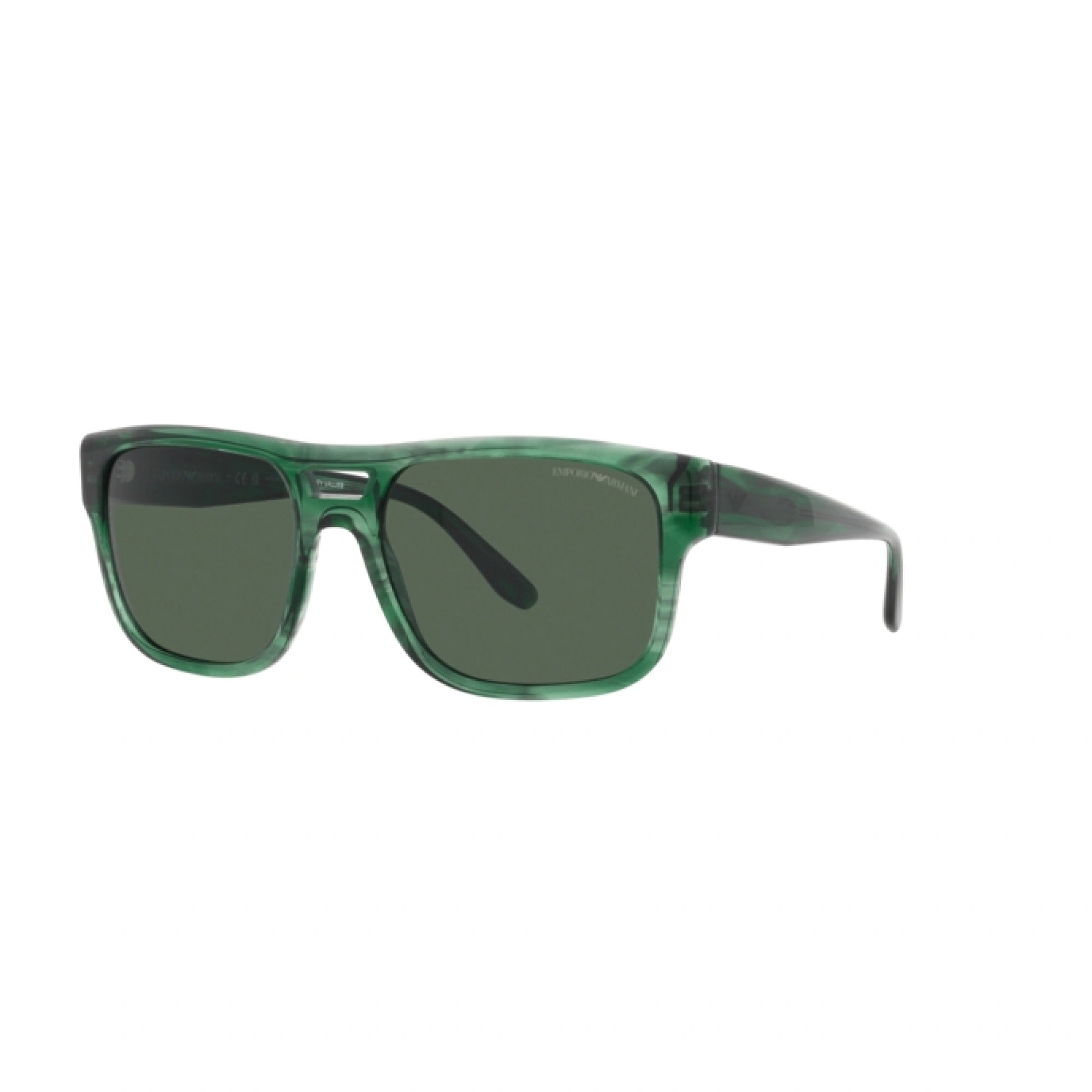 EMPORIO ARMANI EA 4197 - 516871 VERDE STRIATO | OCCHIALE DA SOLE UOMO | CALIBRO 57