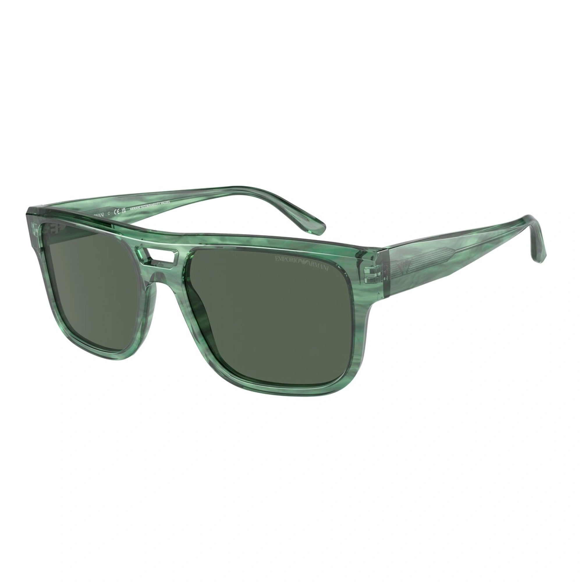 EMPORIO ARMANI EA 4197 516871 VERDE STRIATO OCCHIALE DA SOLE UOMO Ottica Rosolino s.r.l.s