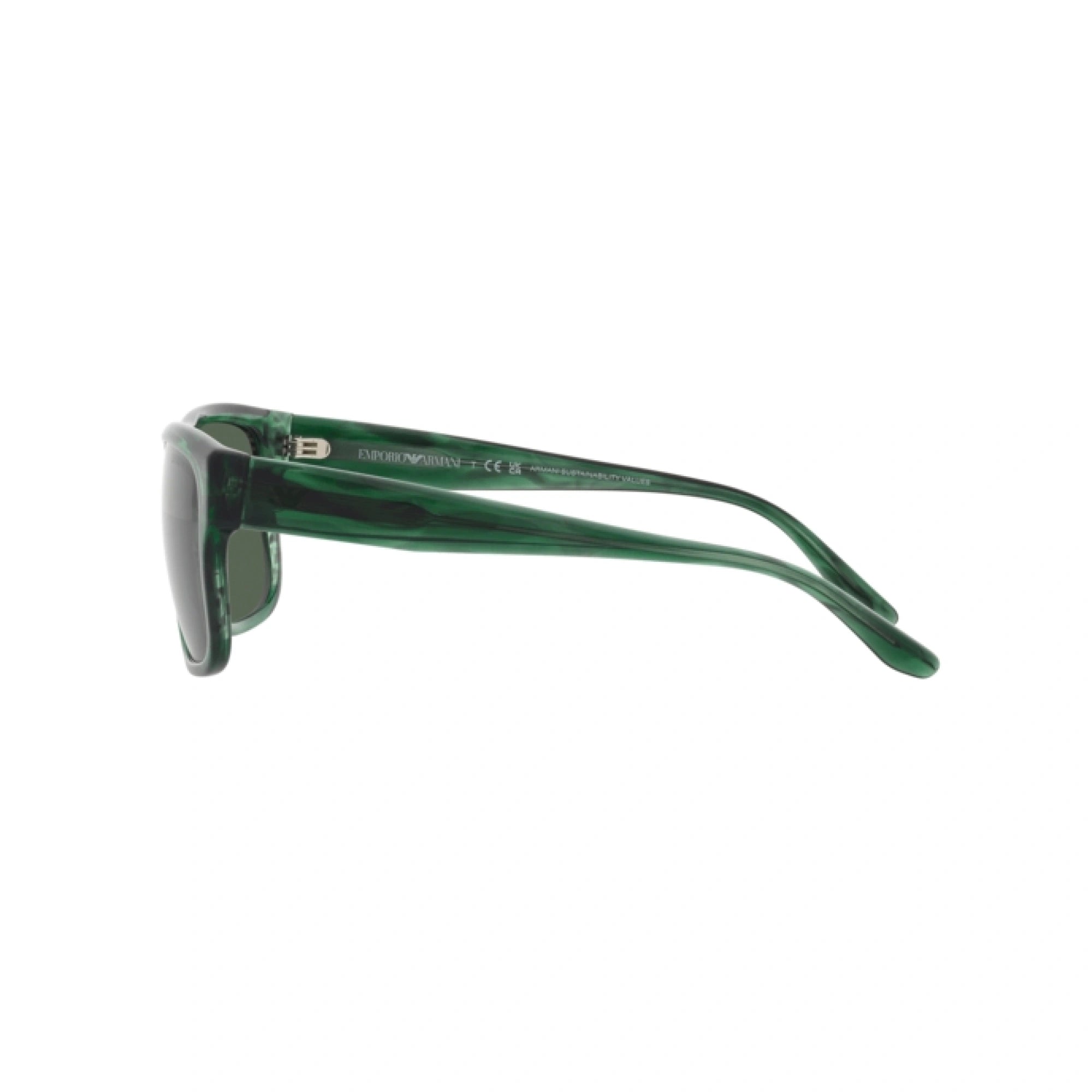 EMPORIO ARMANI EA 4197 - 516871 VERDE STRIATO | OCCHIALE DA SOLE UOMO | CALIBRO 57