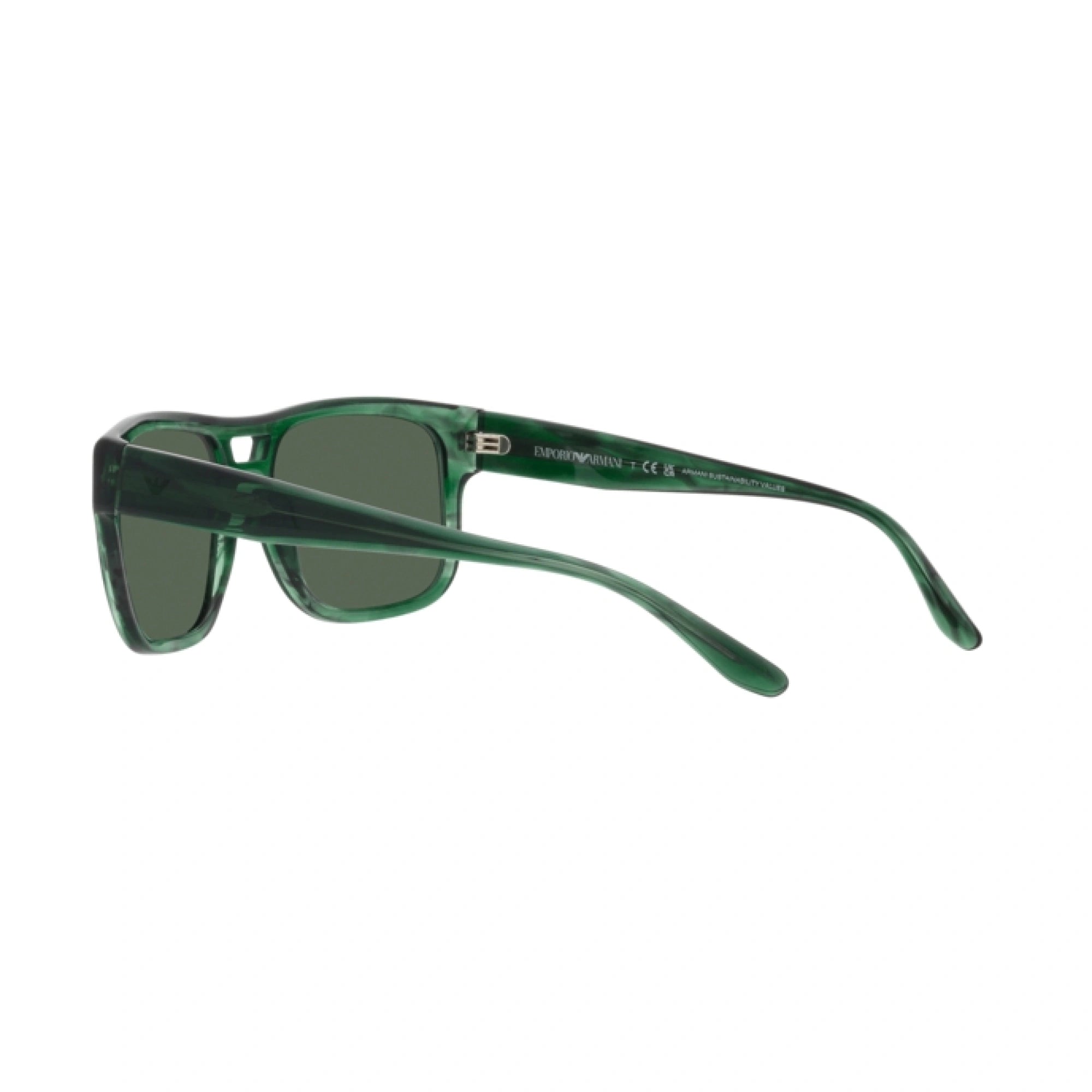 EMPORIO ARMANI EA 4197 - 516871 VERDE STRIATO | OCCHIALE DA SOLE UOMO | CALIBRO 57