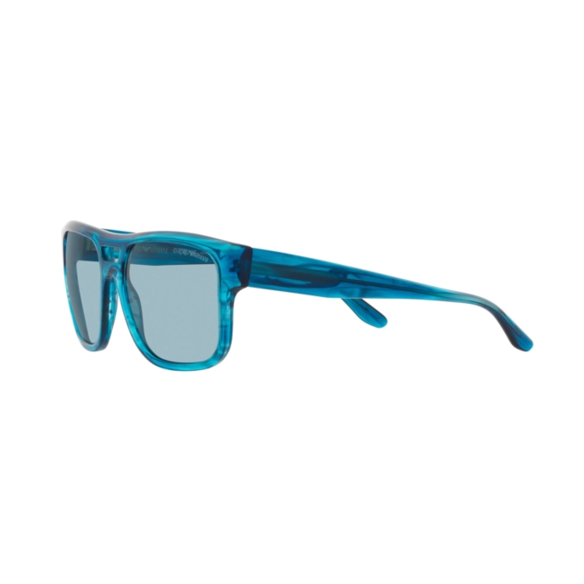 EMPORIO ARMANI EA 4197 - 531180 BLU A STRISCE | OCCHIALE DA SOLE UOMO | CALIBRO 57