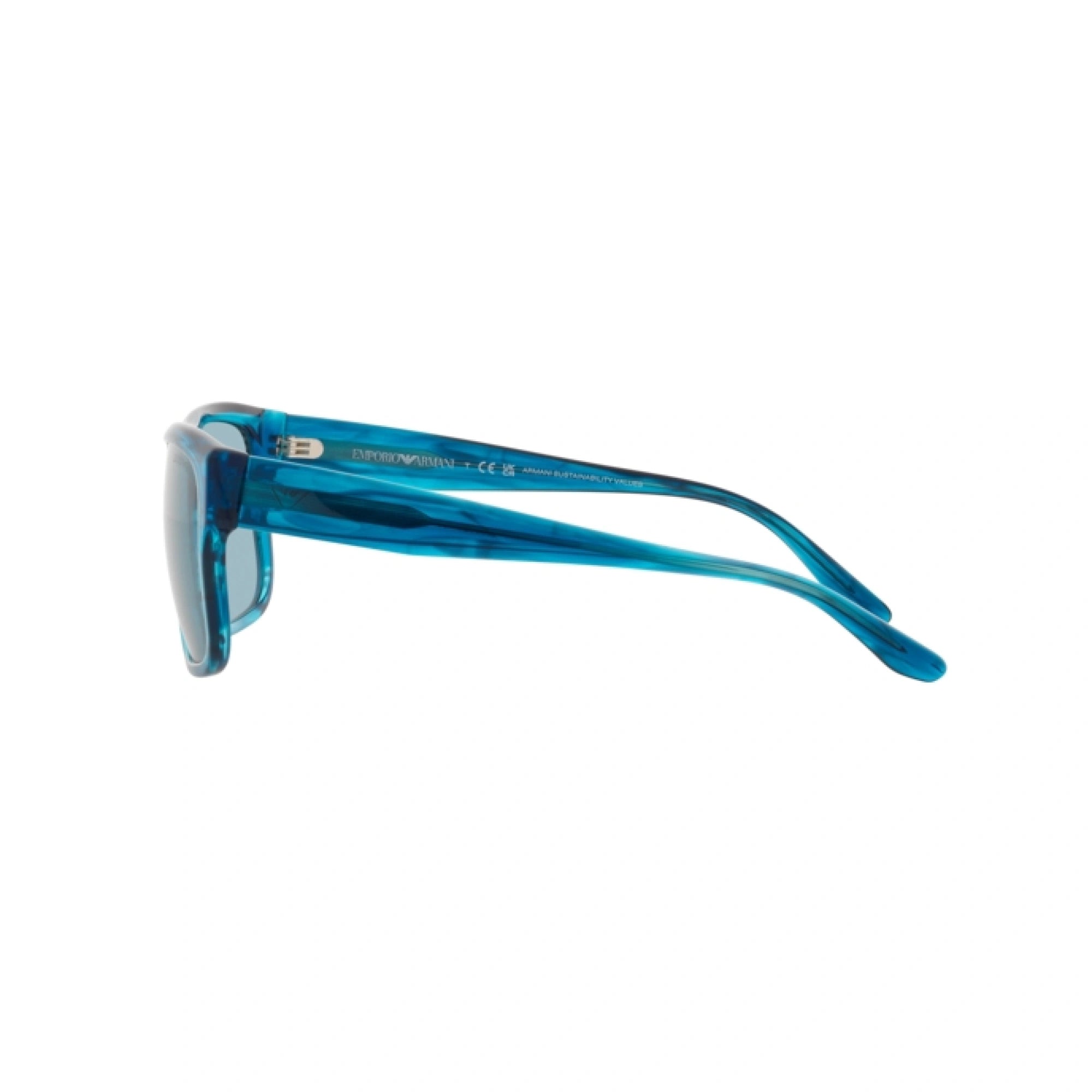 EMPORIO ARMANI EA 4197 - 531180 BLU A STRISCE | OCCHIALE DA SOLE UOMO | CALIBRO 57